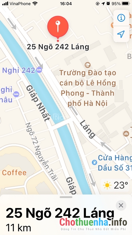 Cho thuê nhà đường Láng gần Ngã Tư Sở