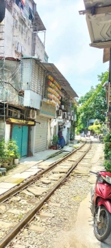 Cho thuê nhà 2 tầng, wc khép kín tại số 4 ngõ 29C, Phố Nguyễn Thái Học, Phường Cửa Nam, Quận Hoàn Kiếm, Hà Nội. Cạnh đường tàu