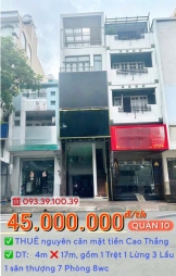 GIỎ HẢNG T7.2025: THUÊ NGUYÊN CĂN MẶT TIỀN Q10- NHÀ ĐẸP KINH DOANH LIỀN: 30 Triệu. LH: 0933 910 039