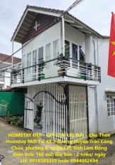 HOMSTAY ĐẸP - GIÁ CỰC ƯU ĐÃI - Cho Thuê Homstay Mới Tại Đường Huyền Trân Công Chúa Phường 4, TP Đà Lạt